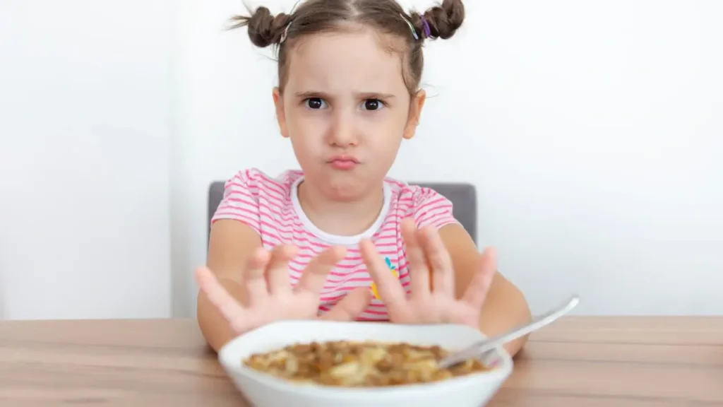 niños que no quieren comer